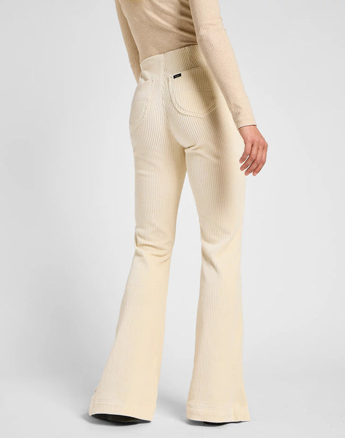 Lee Women's Pull On Flare Jeans in Soy Bean